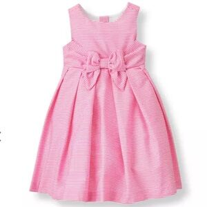Janie and Jack Pink Striped Formal Dress